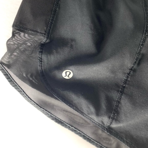 Lululemon Athletica Womens Shorts Sz 6 Black Jogging Sports Cycling Jogging - Picture 4 of 7